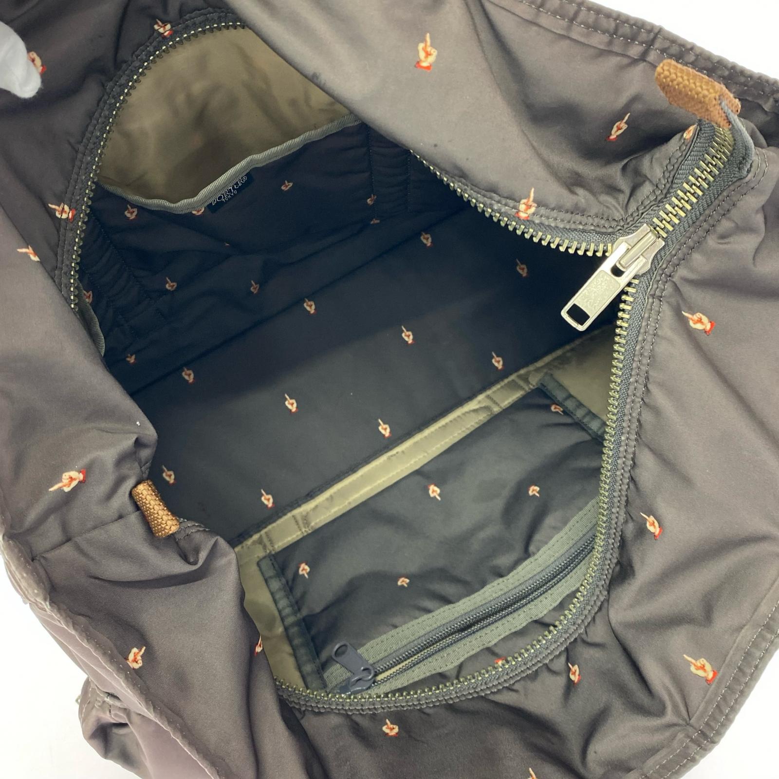 その他バッグ UNDERCOVER×PORTER FUCK柄 ナイロントートバッグ ブラウン ブラウン