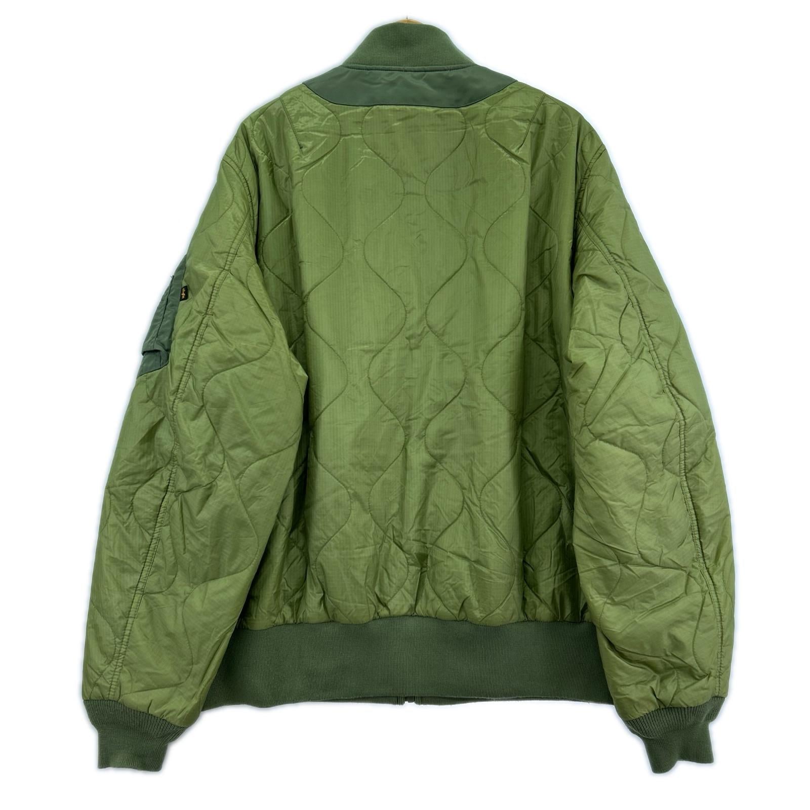 ジャケット キルトボンバージャケット カーキ (XL)