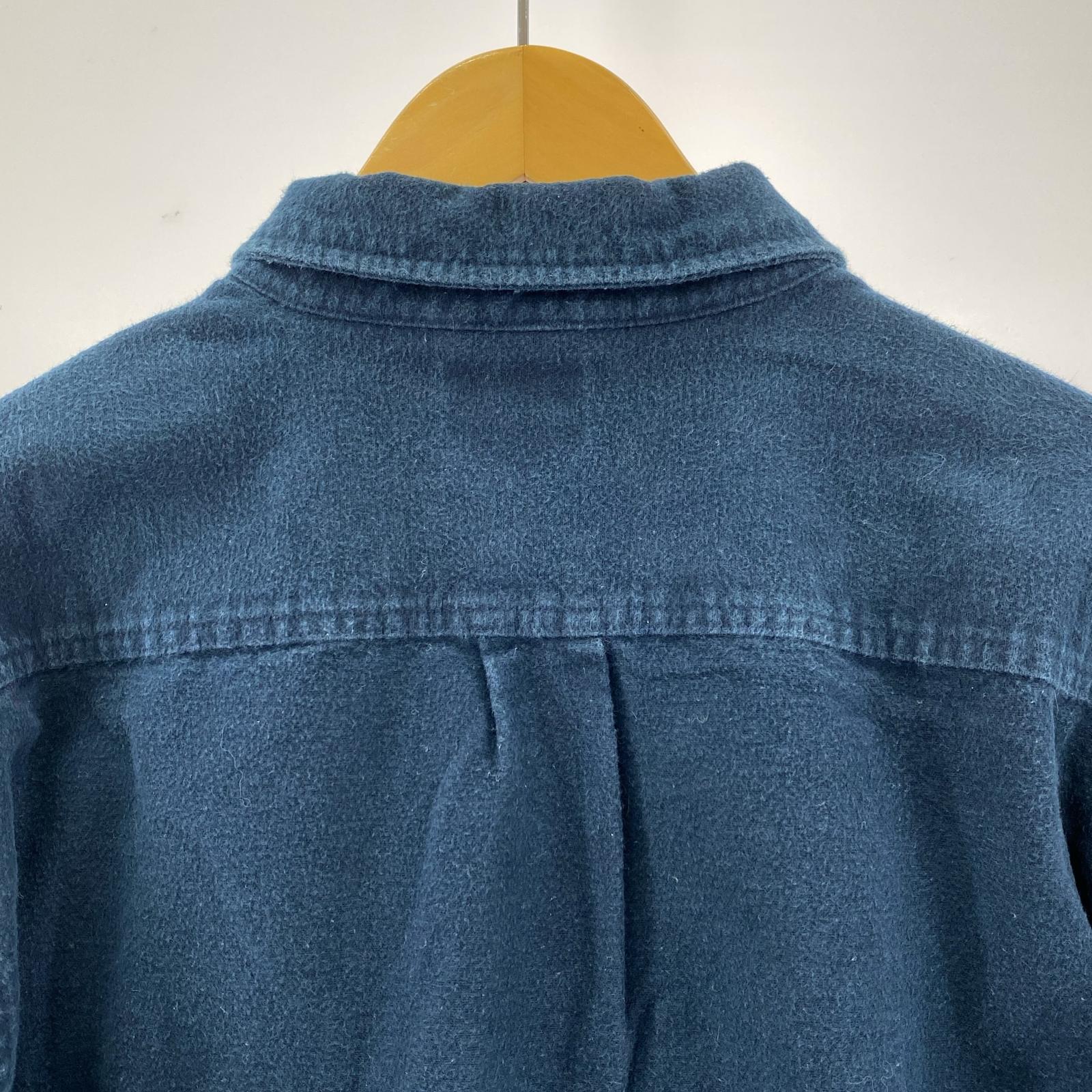 長袖シャツ L.L.Bean シャモアクロス シャツ L ネイビー L ネイビー