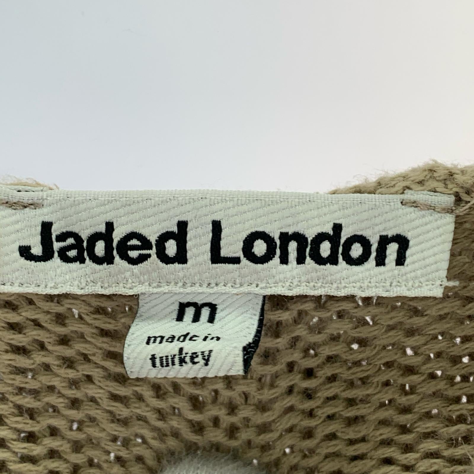 ニット jaded london パーカー 茶 M ブラウン