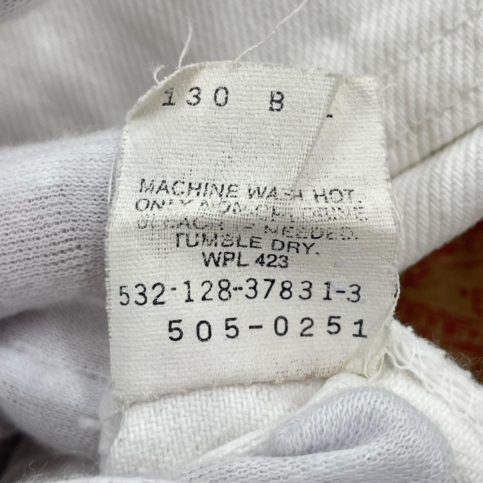 デニムパンツ Levi's 505-0251 28 ホワイト