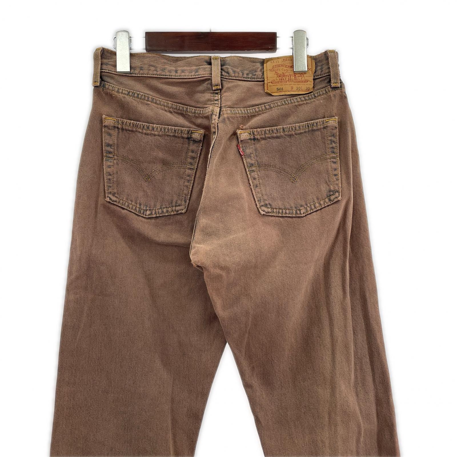 デニムパンツ Levi's 6501-0193 30 ブラウン