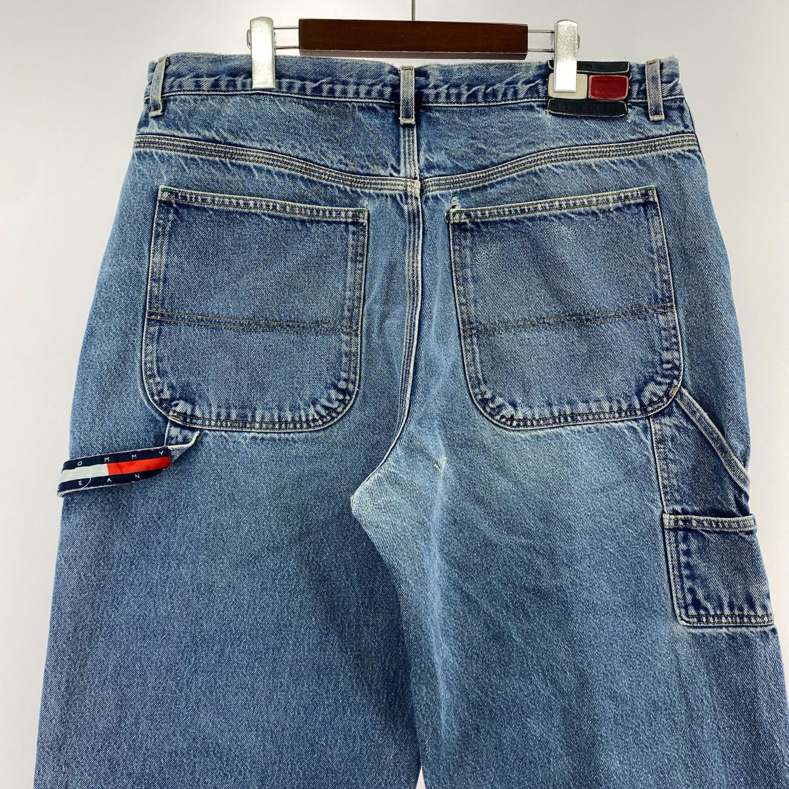 デニムパンツ 90s ペインターパンツ 38/34 ブルー