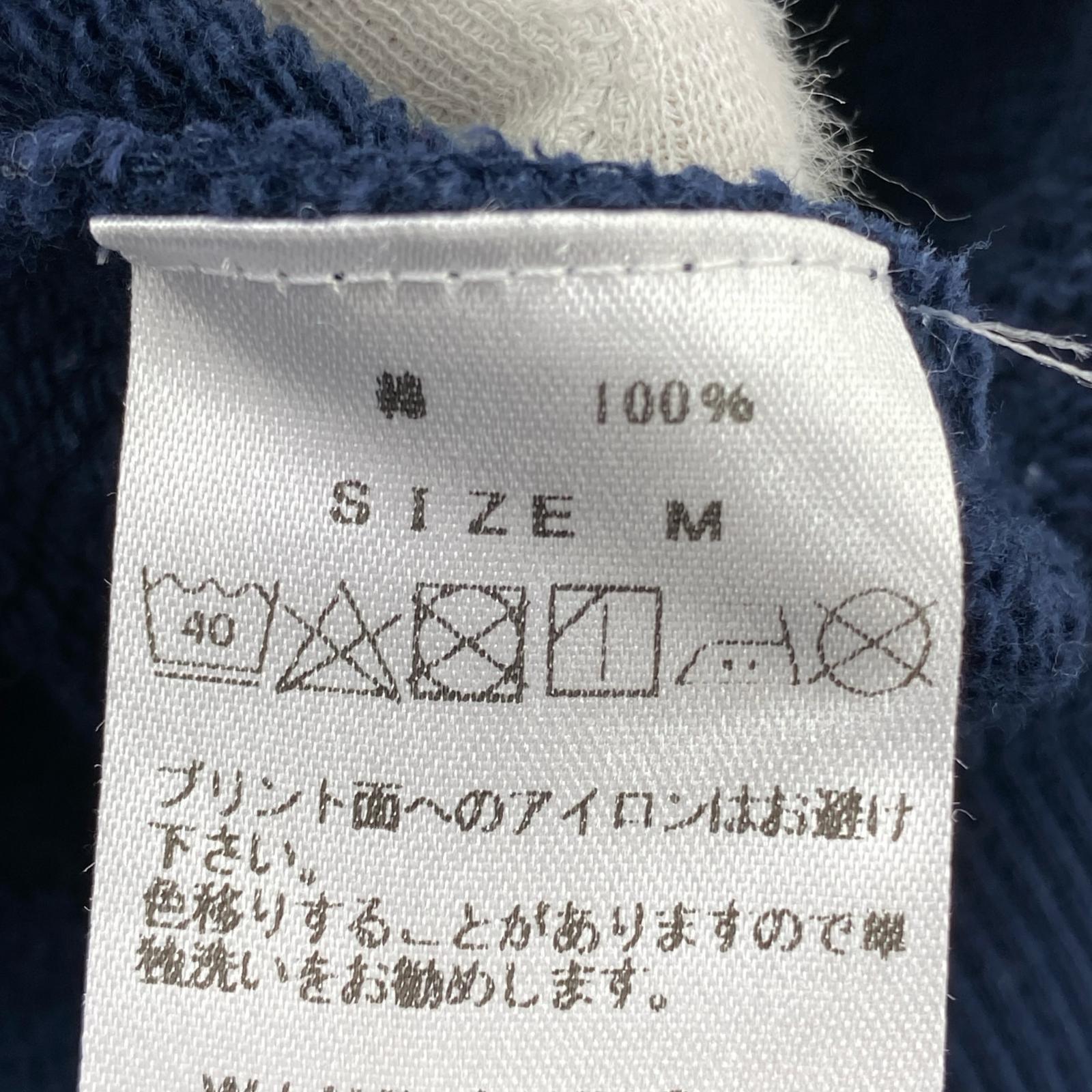 パーカー 初期タグ 両面ロゴプリント NVY M ネイビー