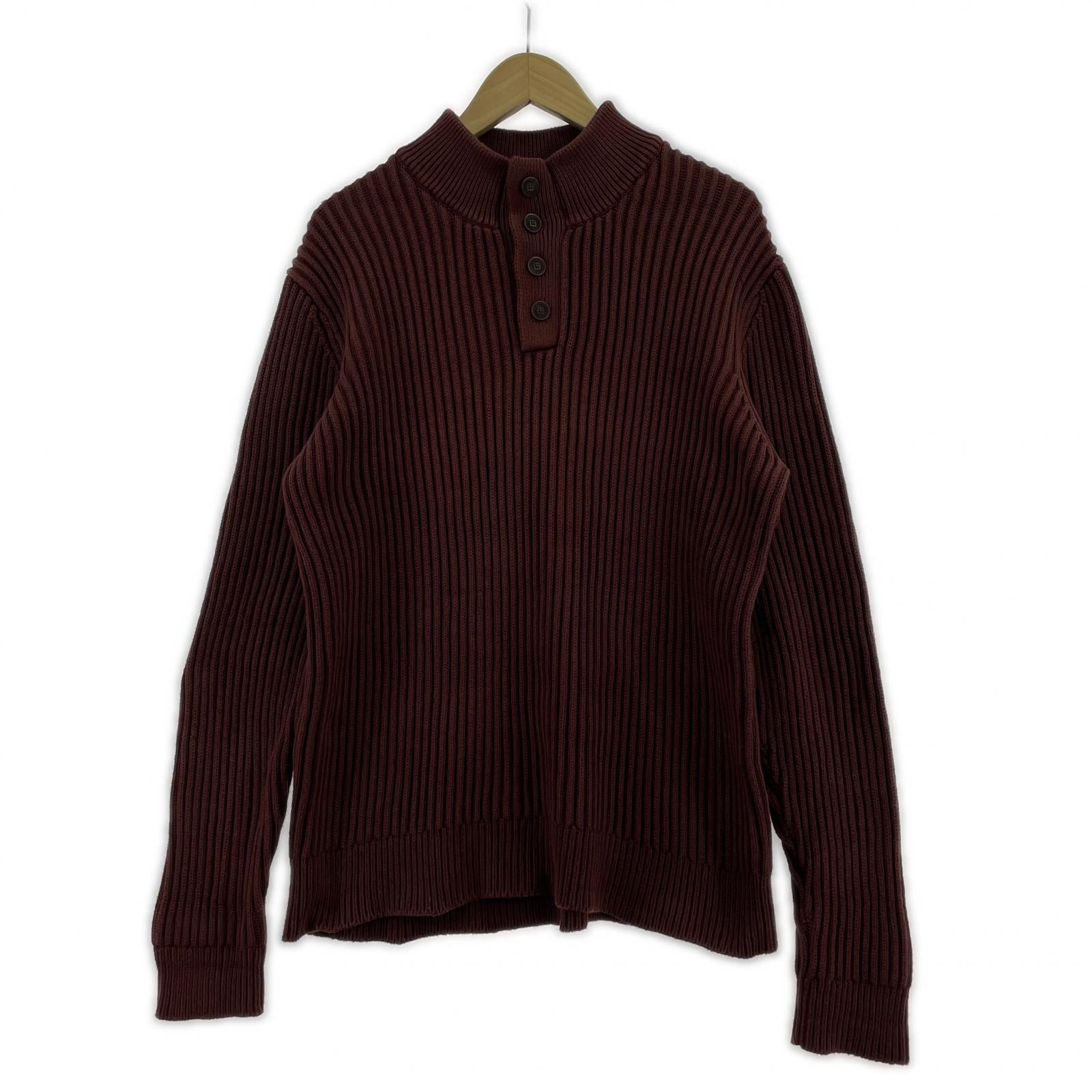 ニット L.L.Bean 90s ヘンリーネック L ブラウン