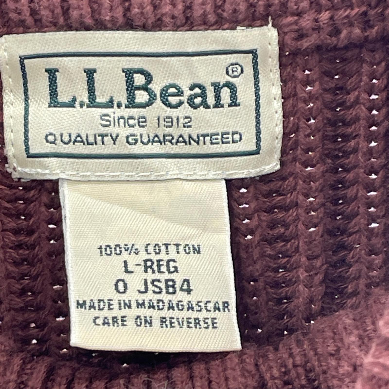 ニット L.L.Bean 90s ヘンリーネック L ブラウン
