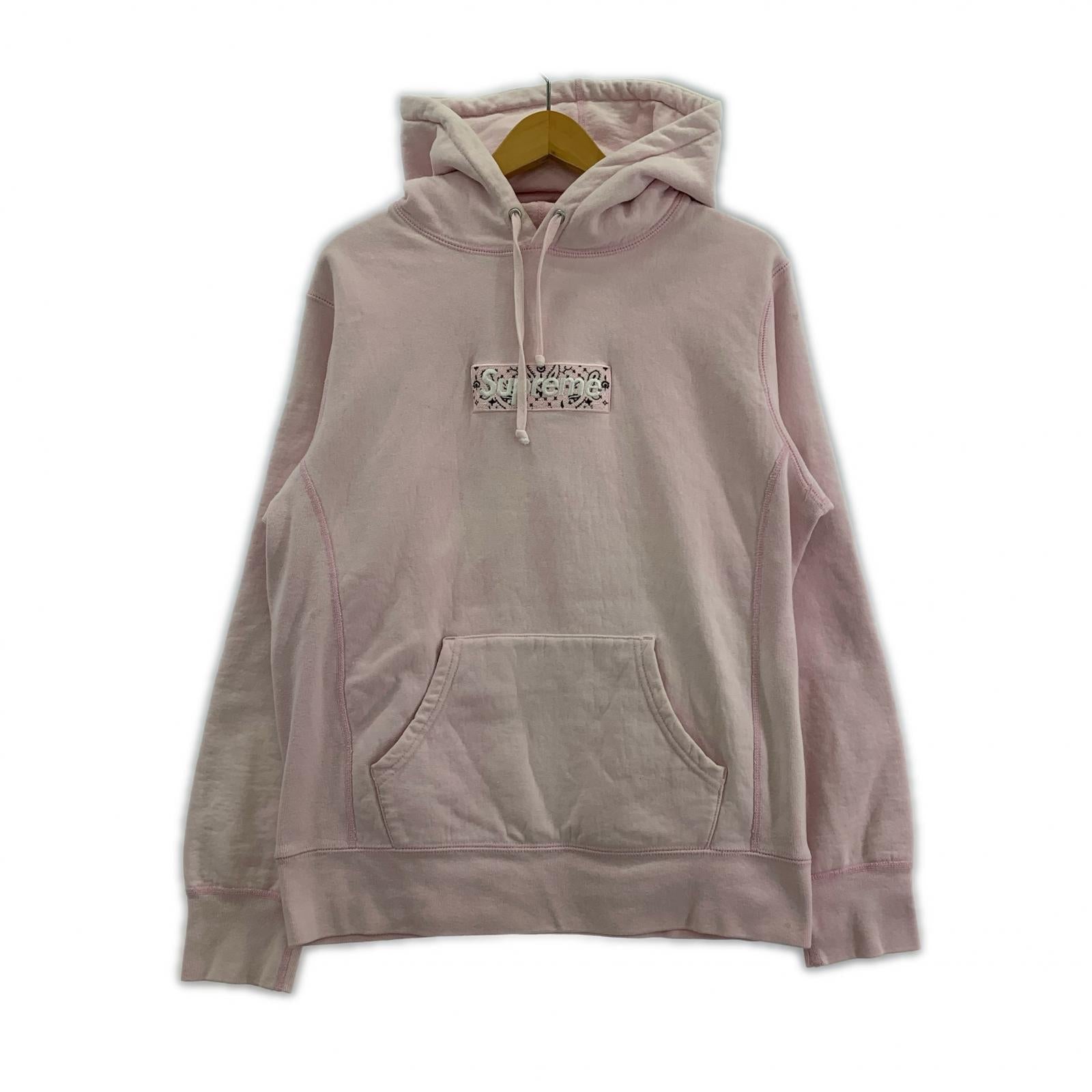 パーカー 19FW Bandana BOX LOGO S S ピンク
