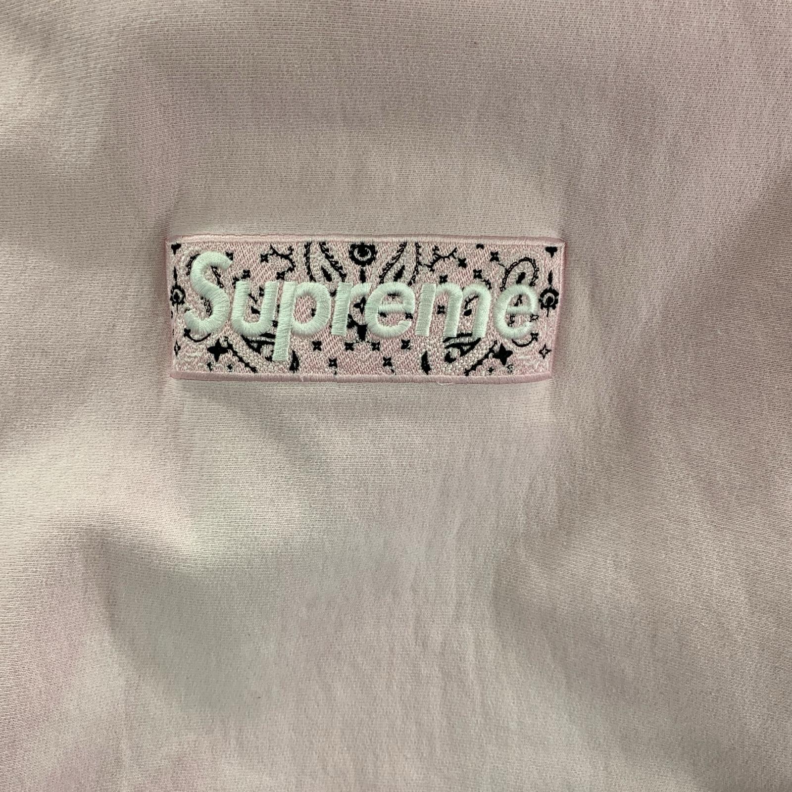 パーカー 19FW Bandana BOX LOGO S S ピンク
