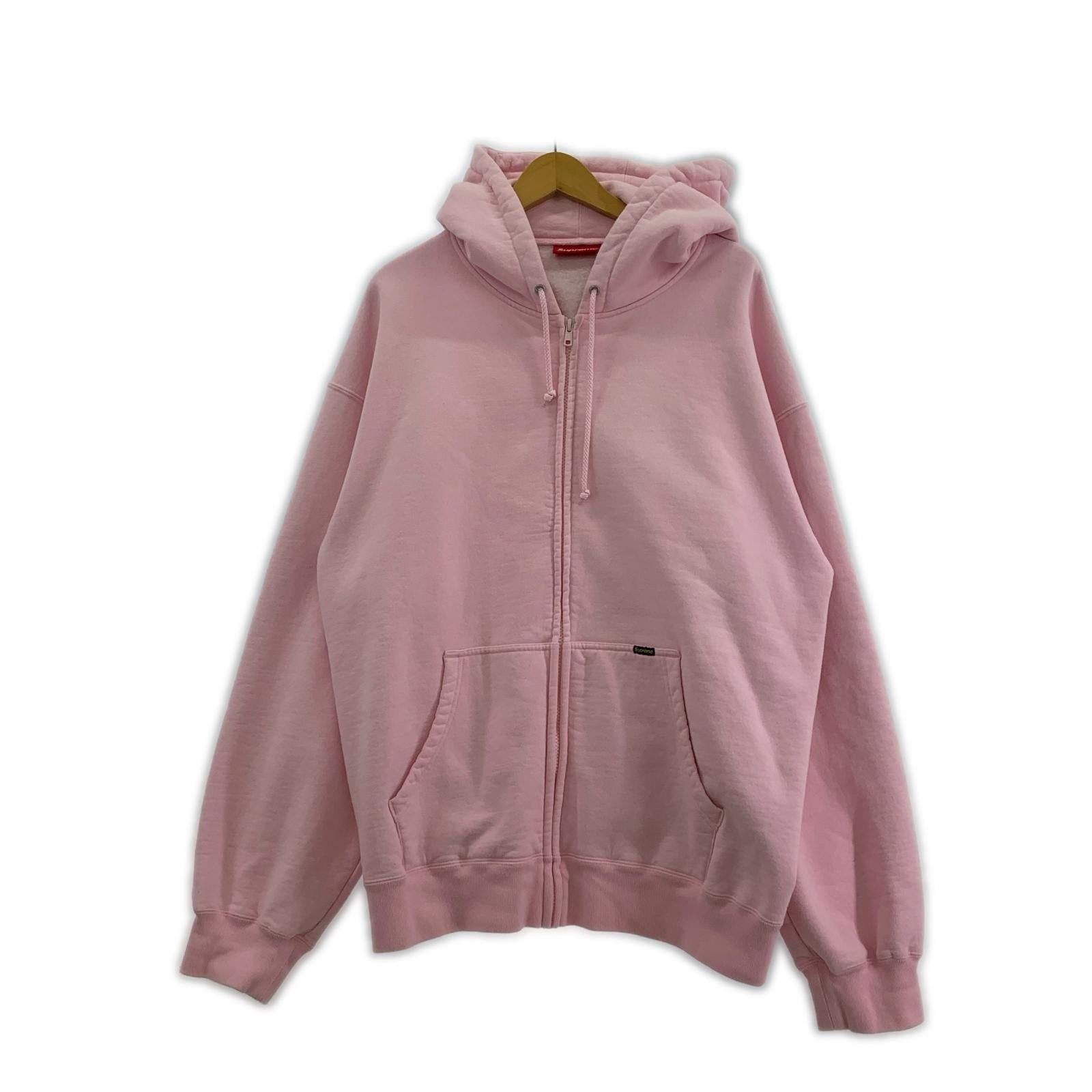 パーカー WORK ZIP UP HOODED SWEATSHIRT XL ピンク ピンク
