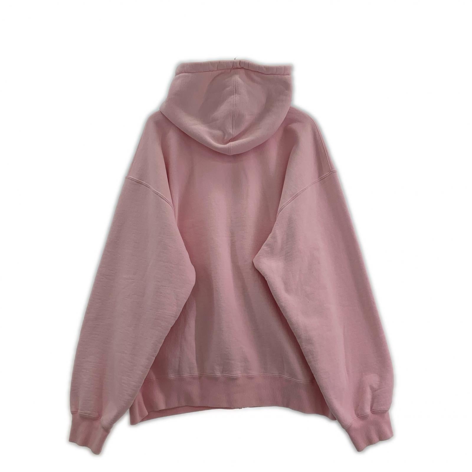 パーカー WORK ZIP UP HOODED SWEATSHIRT XL ピンク ピンク