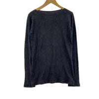 長袖Tシャツ (L) 紺 L ブラック