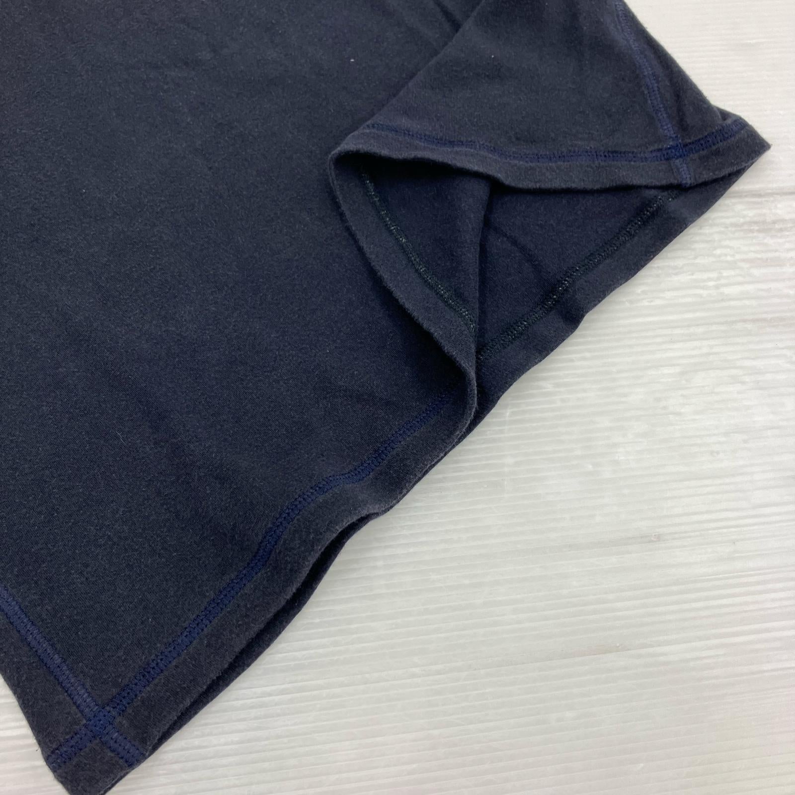 長袖Tシャツ (L) 紺 L ブラック