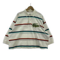 ポロシャツ 3D PATCH OVERSIZED POLO SHIRT (M) M ホワイト