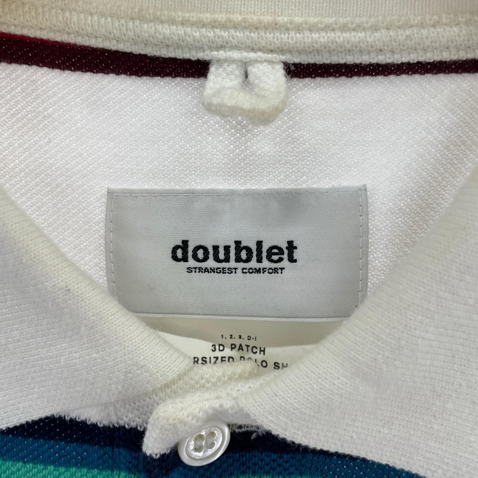ポロシャツ 3D PATCH OVERSIZED POLO SHIRT (M) M ホワイト