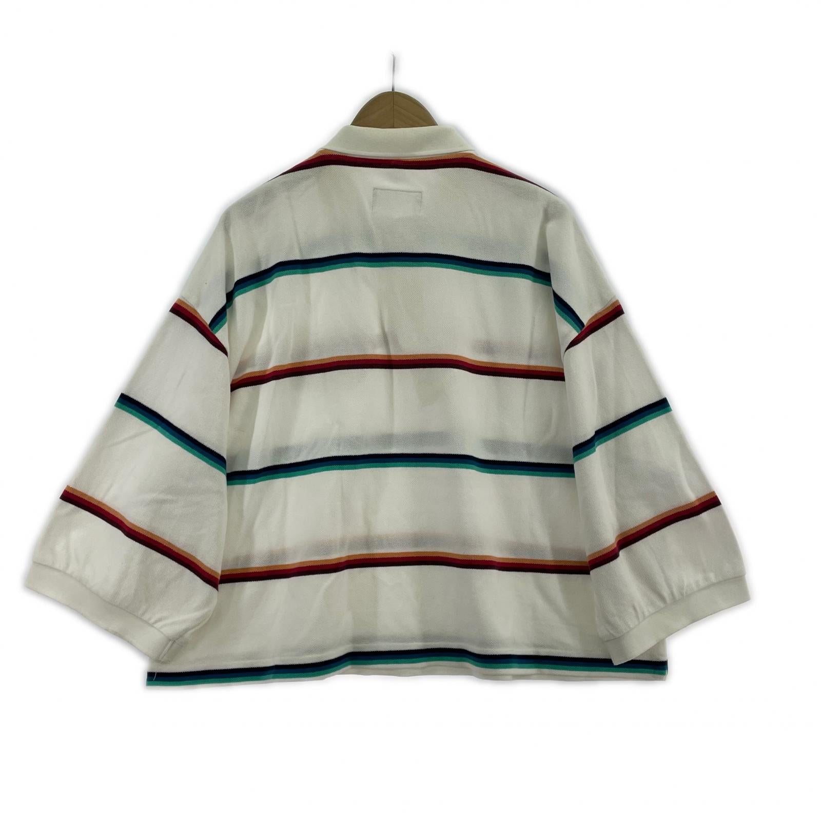ポロシャツ 3D PATCH OVERSIZED POLO SHIRT (M) M ホワイト