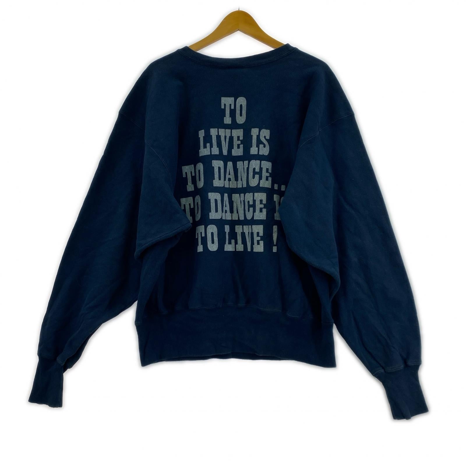 スウェット ×PEANUTS 90s-00s REVERSE WEAVE L ネイビー
