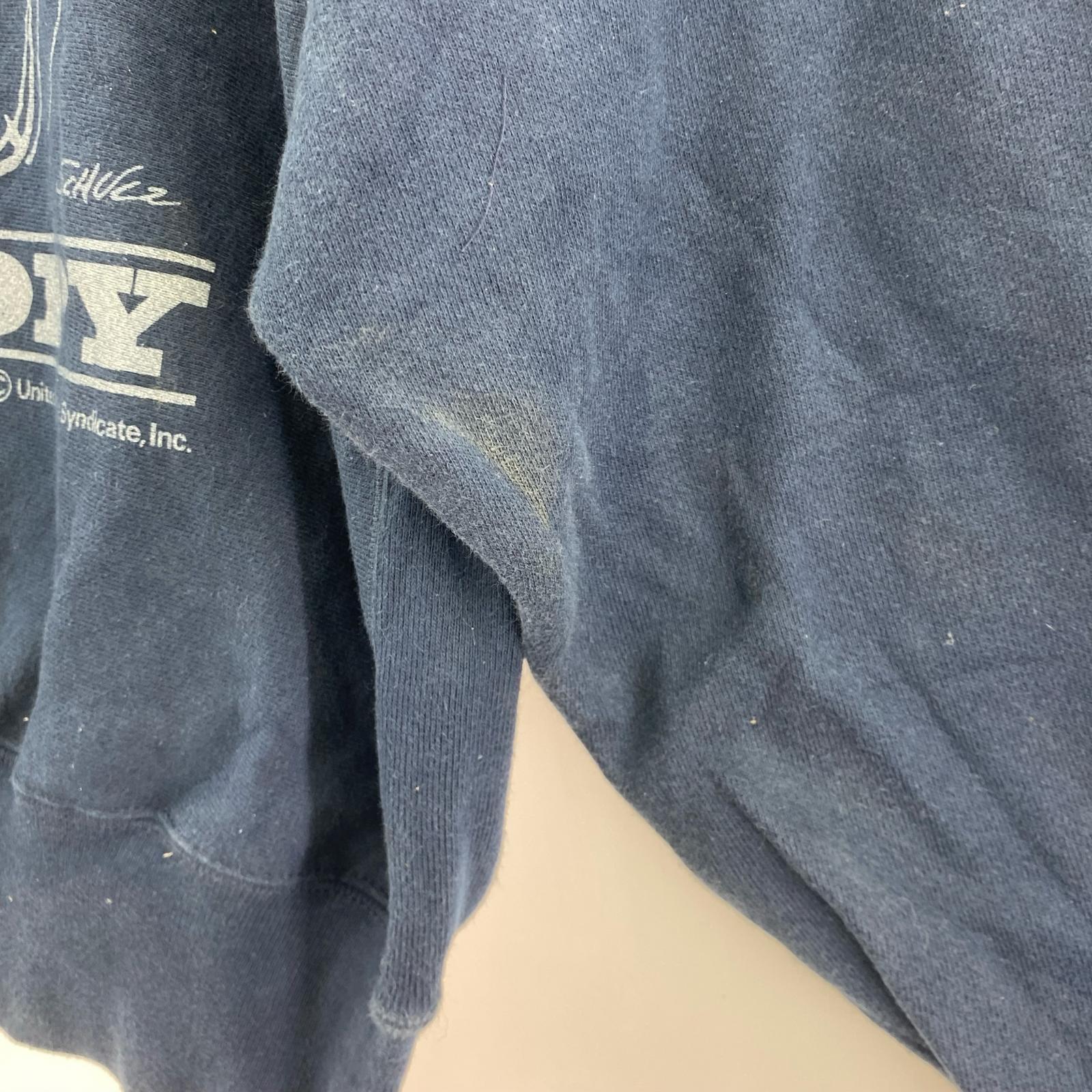スウェット ×PEANUTS 90s-00s REVERSE WEAVE L ネイビー