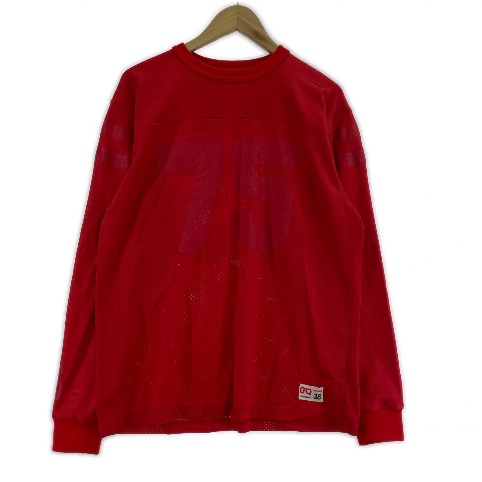 長袖Tシャツ 00S ナンバリング 背番号75 L/S フットボールTee レッド レッド