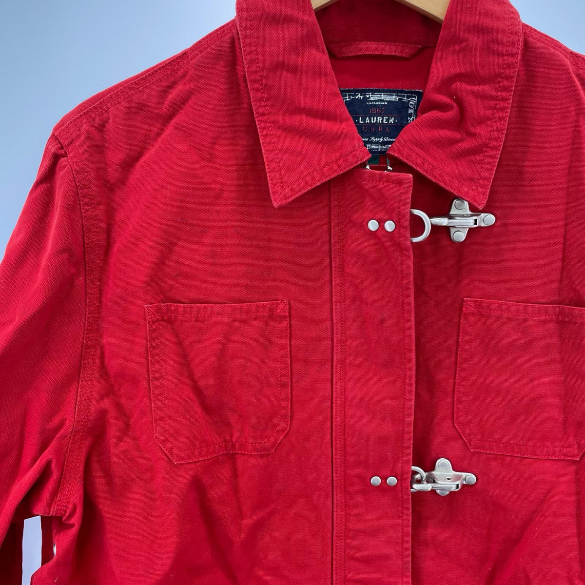 ジャケット 00's Cotton Fireman Jacket RED L L レッド