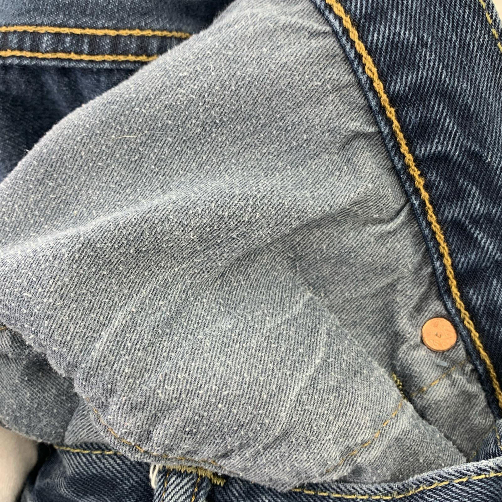 デニムパンツ Y.A.R.N 501 Body Knit Cross Denim W35