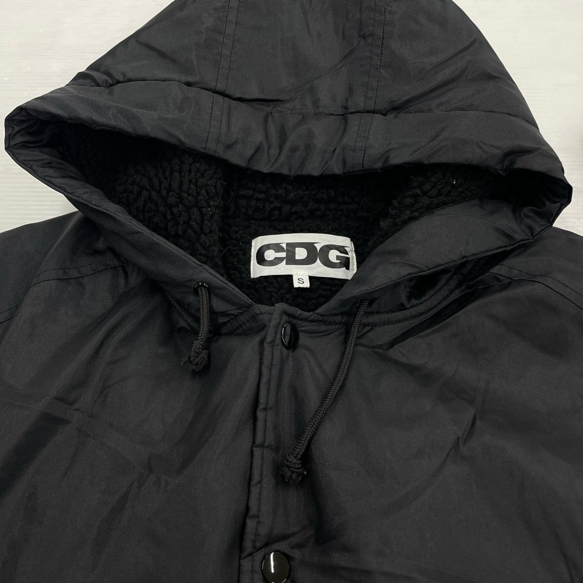 その他アウター CDG 18AW Boa OVER COAT S ブラック