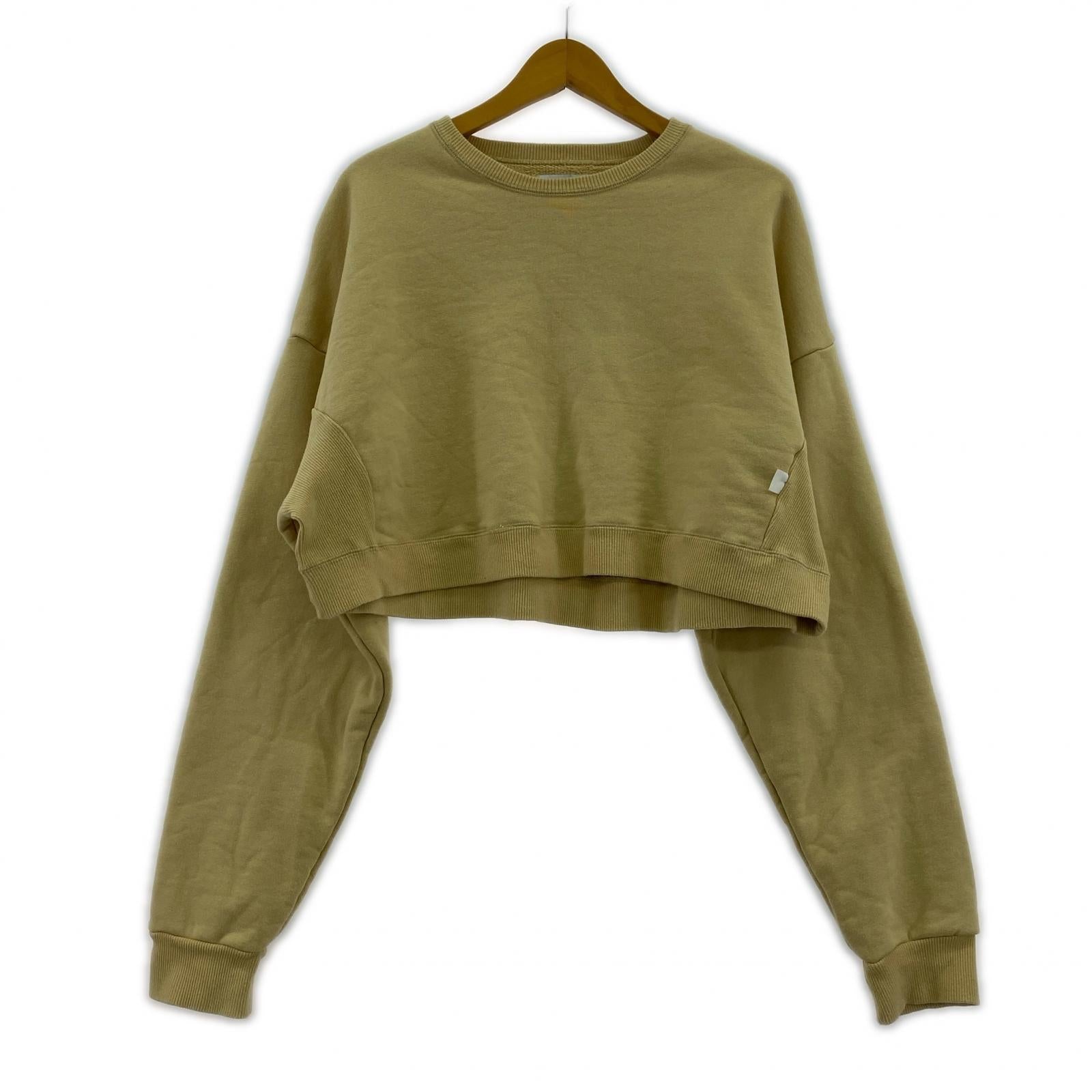 スウェット 1/F CLOTHING ショート丈スウェット イエロー イエロー