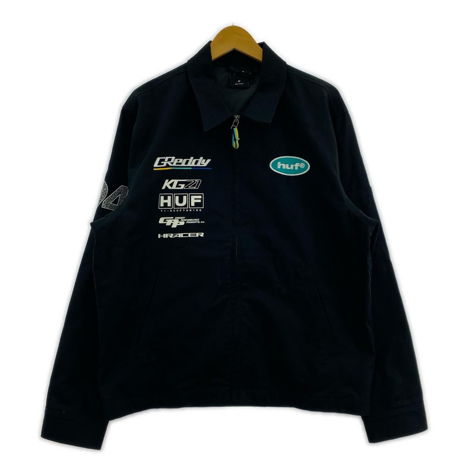 ジャケット HUF X GREDDY FORMULA JACKET M ブラック