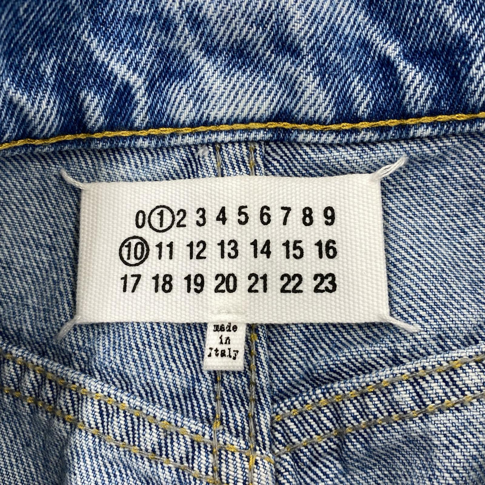 デニムパンツ DENIM JEANS WITH SLASH DETAILS 38 ブルー