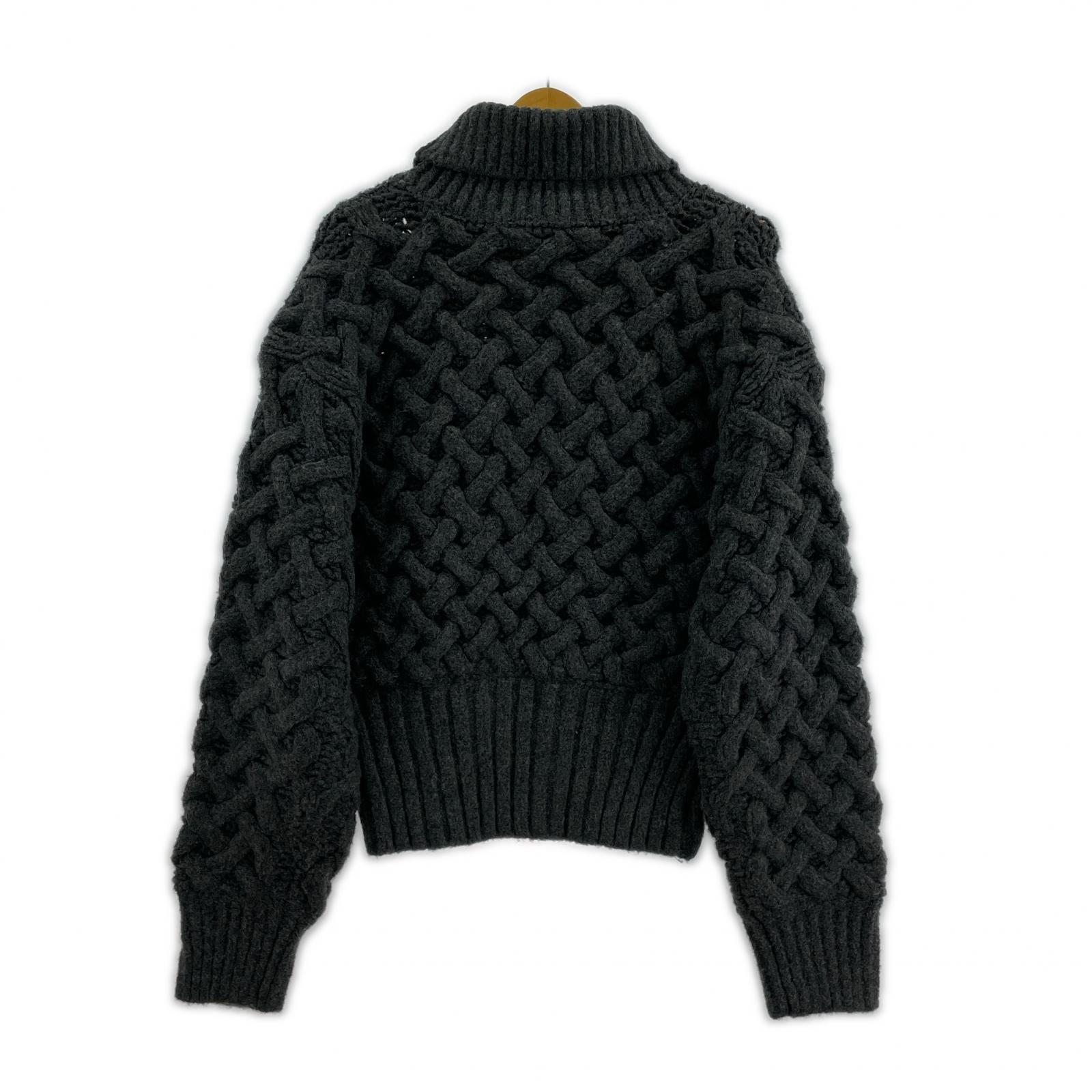 ニット TELOPLAN/kenzie knit/ケーブルニット フリー グレー