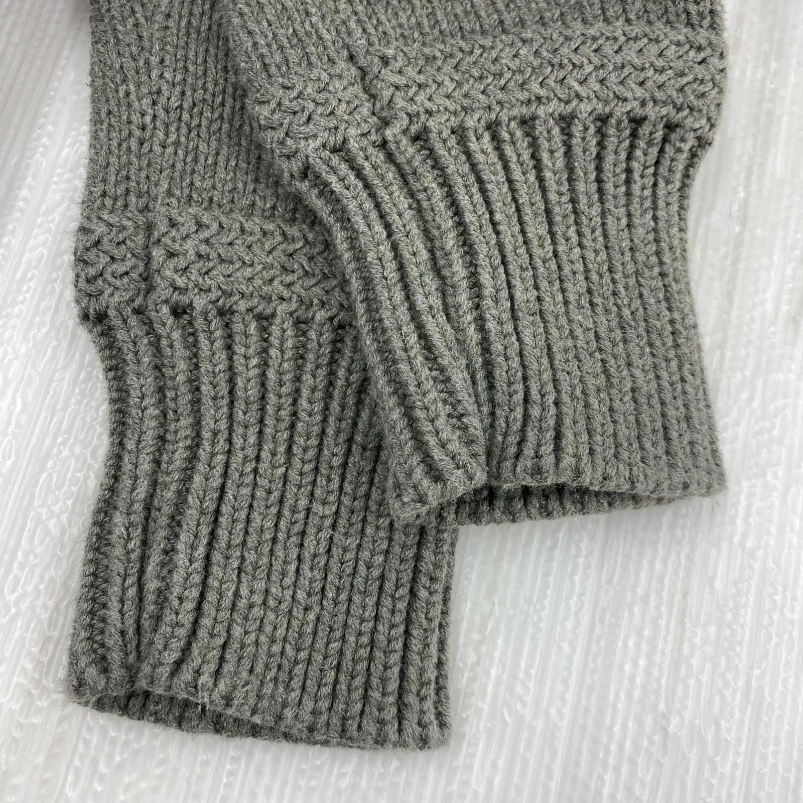 ジャケット ニットカーディガン M グレー