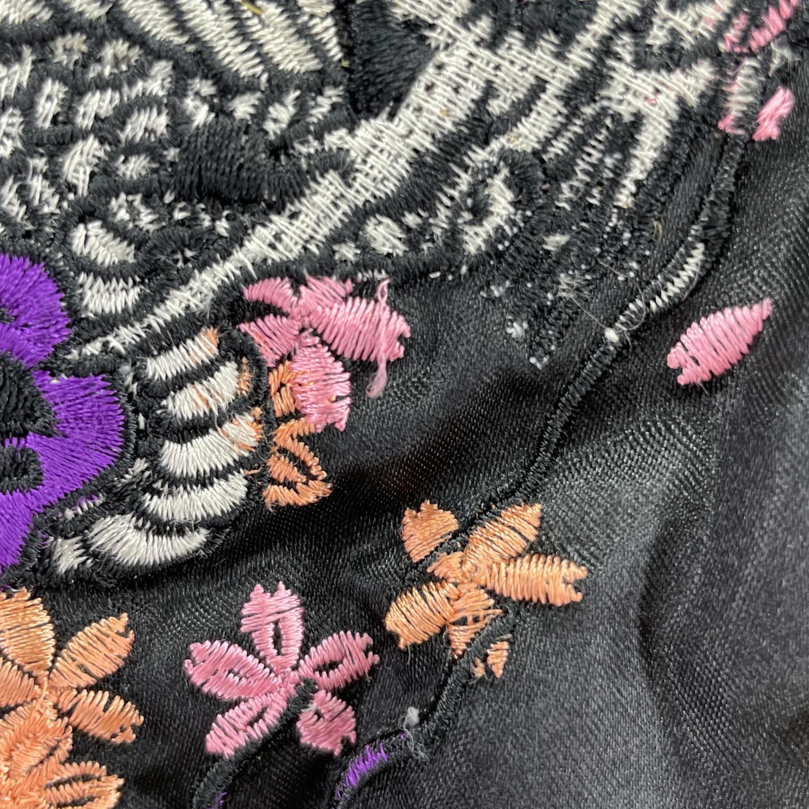 ジャケット 一心如鏡 龍 刺繍 スカジャン ブラック LL ブラック