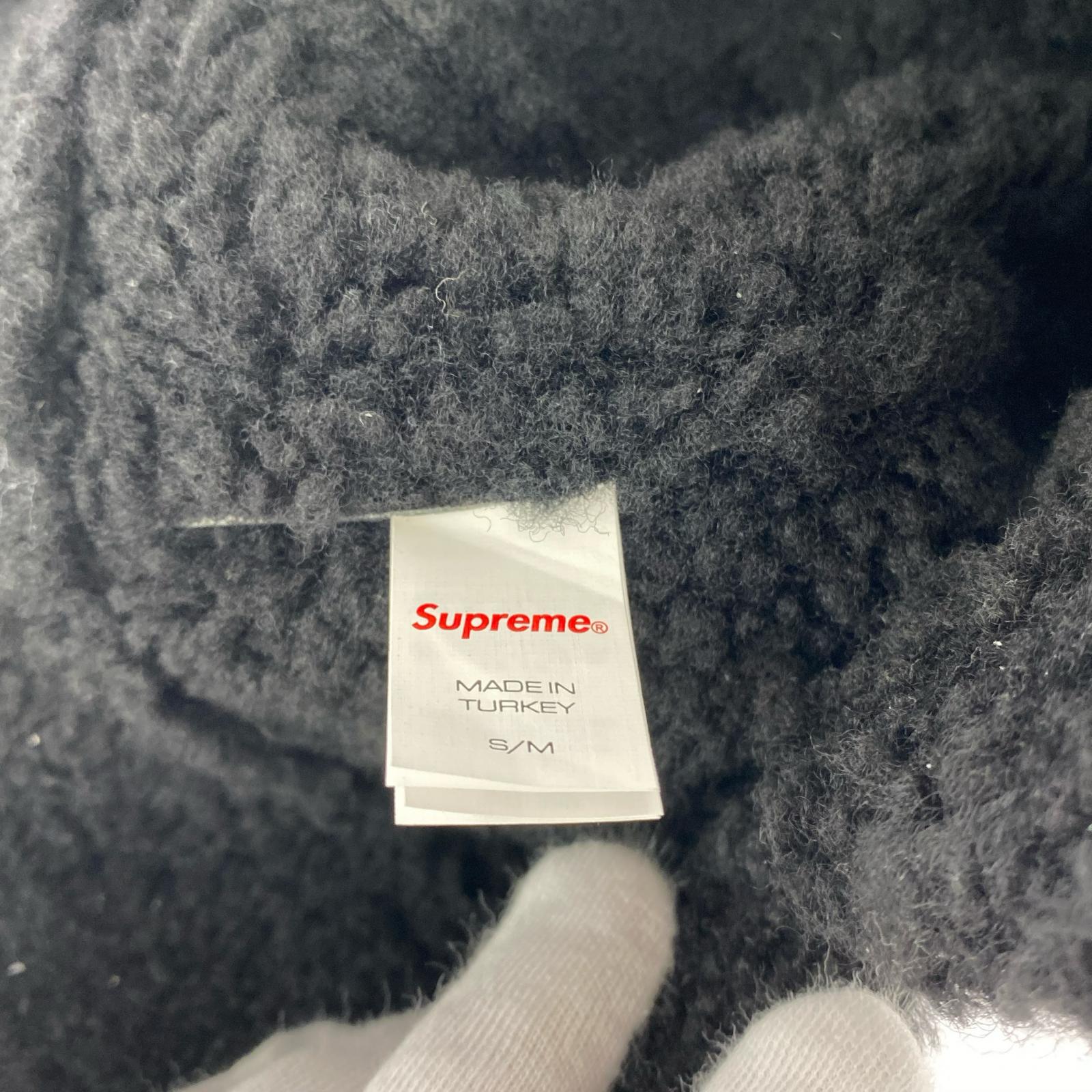 キャップ Shearling Lined Earflap Cap S/M 黒 ブラック