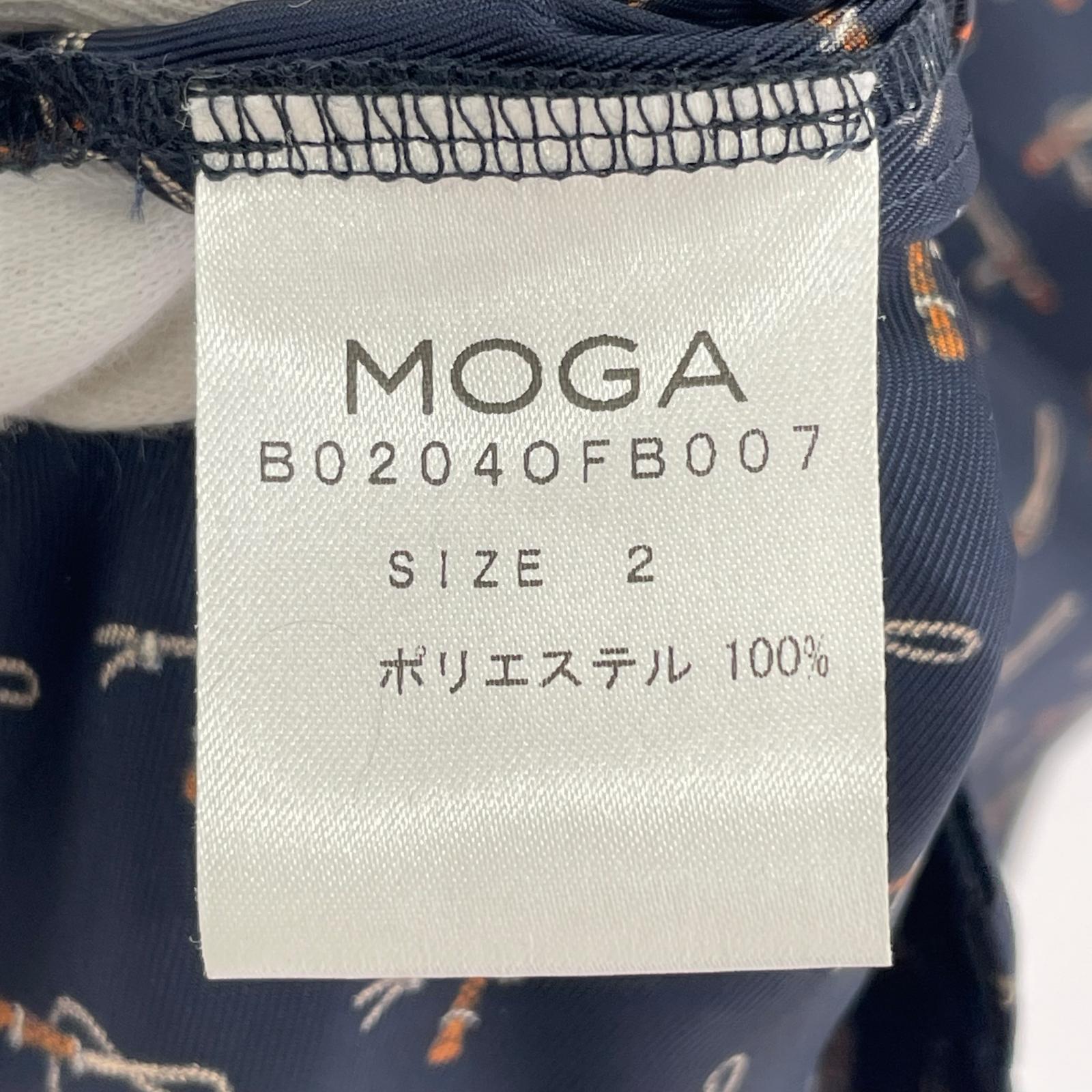 長袖シャツ moga シャツ タグ付き 2 ネイビー