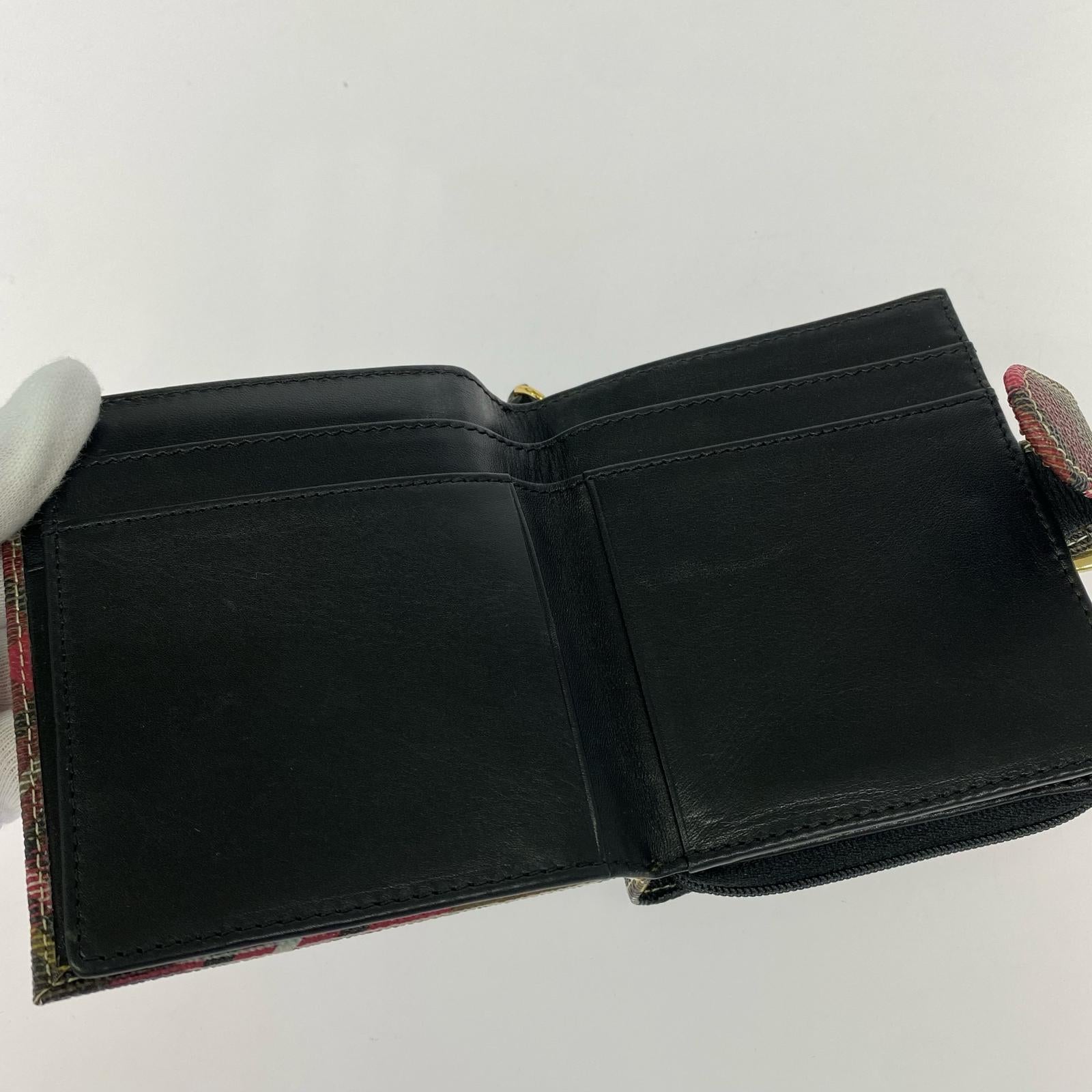 コンパクトウォレット タータンチェック 二つ折り財布 がま口 マルチカラー