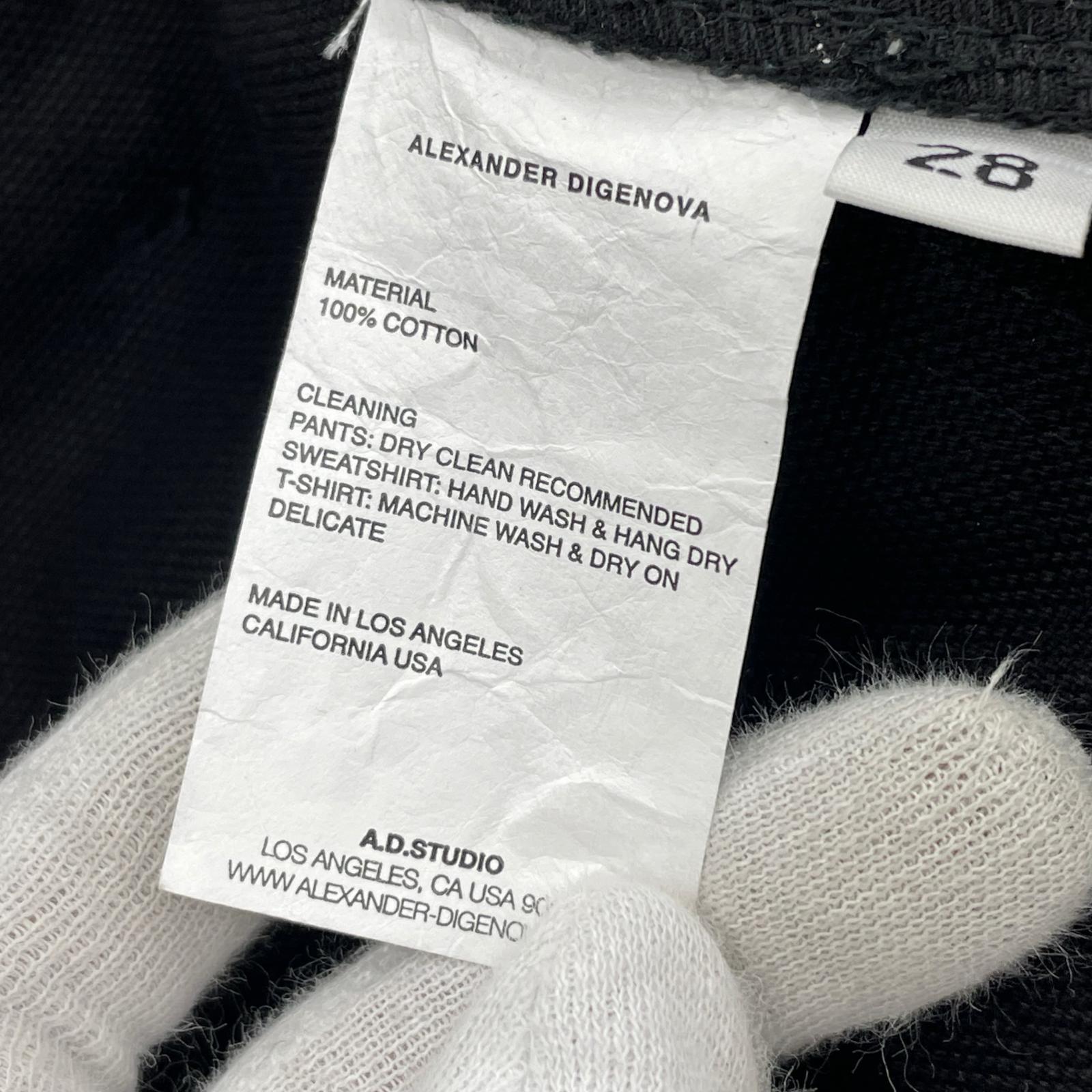 パンツ ALEXANDER DIGENOVA CUT OUT PANTS W28 ブラック