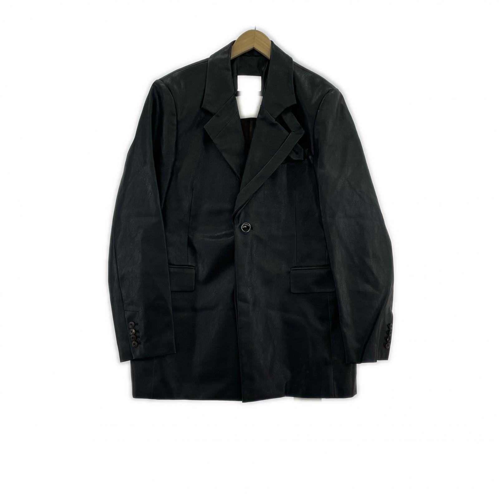 レザージャケット NULLUS 23AW ECO LEATHER BRANCHES BLAZER ブラック