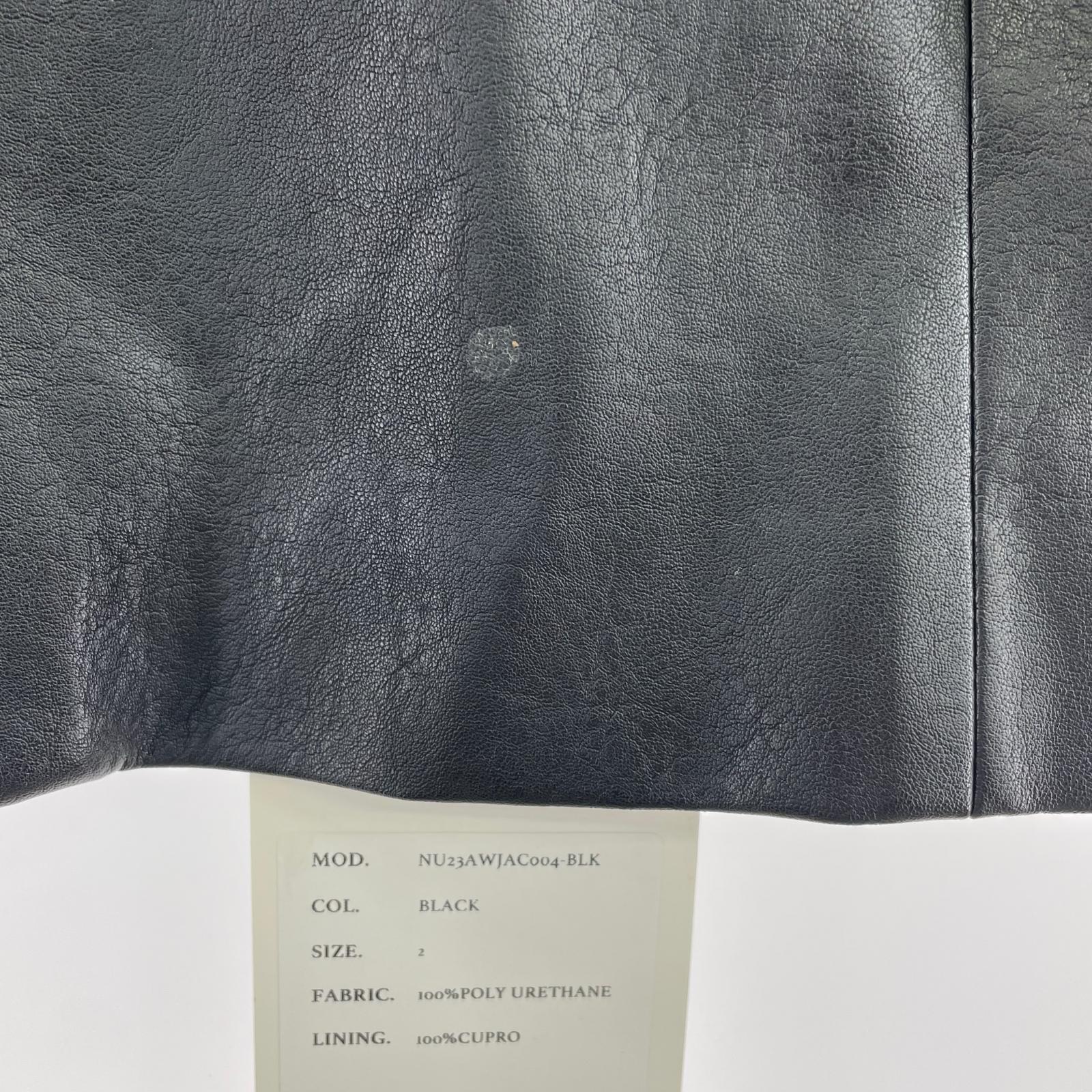 レザージャケット NULLUS 23AW ECO LEATHER BRANCHES BLAZER ブラック