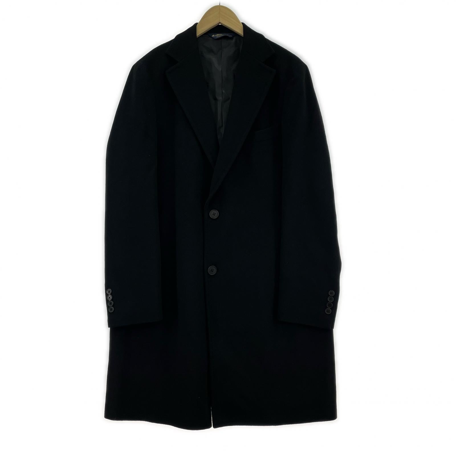 その他アウター PIACENZA/カシミヤ混ウールチェスターコート 40 ブラック