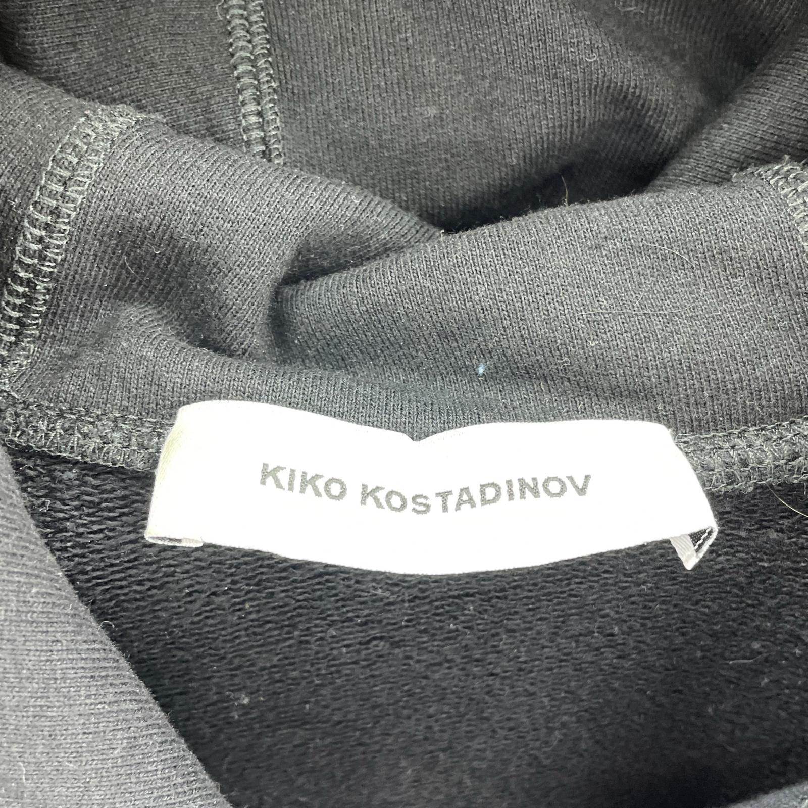 パーカー kiko kostadinov 19AW MIDNIGHT STRIPE バックデザインパーカー M ブラック