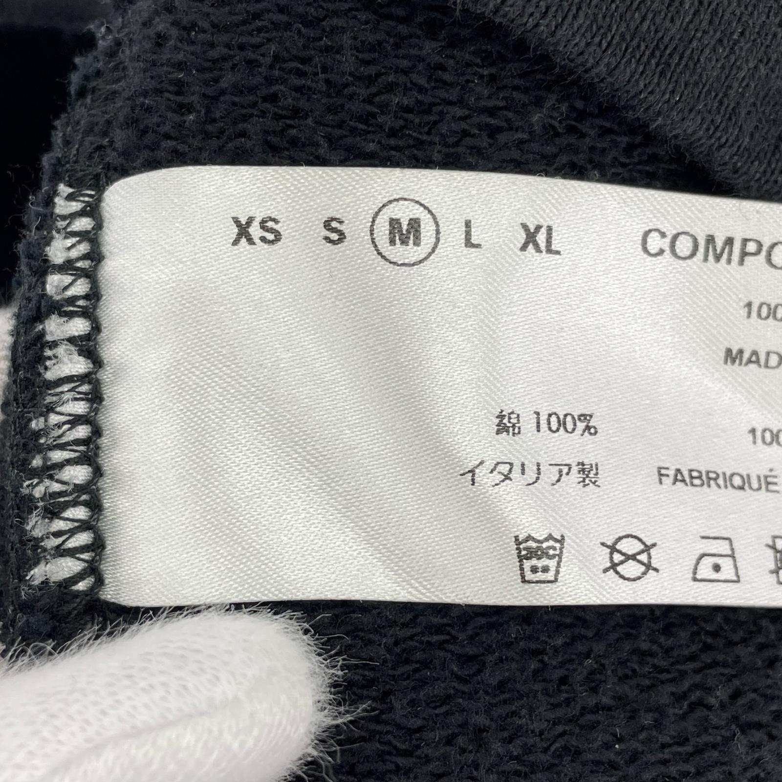 パーカー kiko kostadinov 19AW MIDNIGHT STRIPE バックデザインパーカー M ブラック