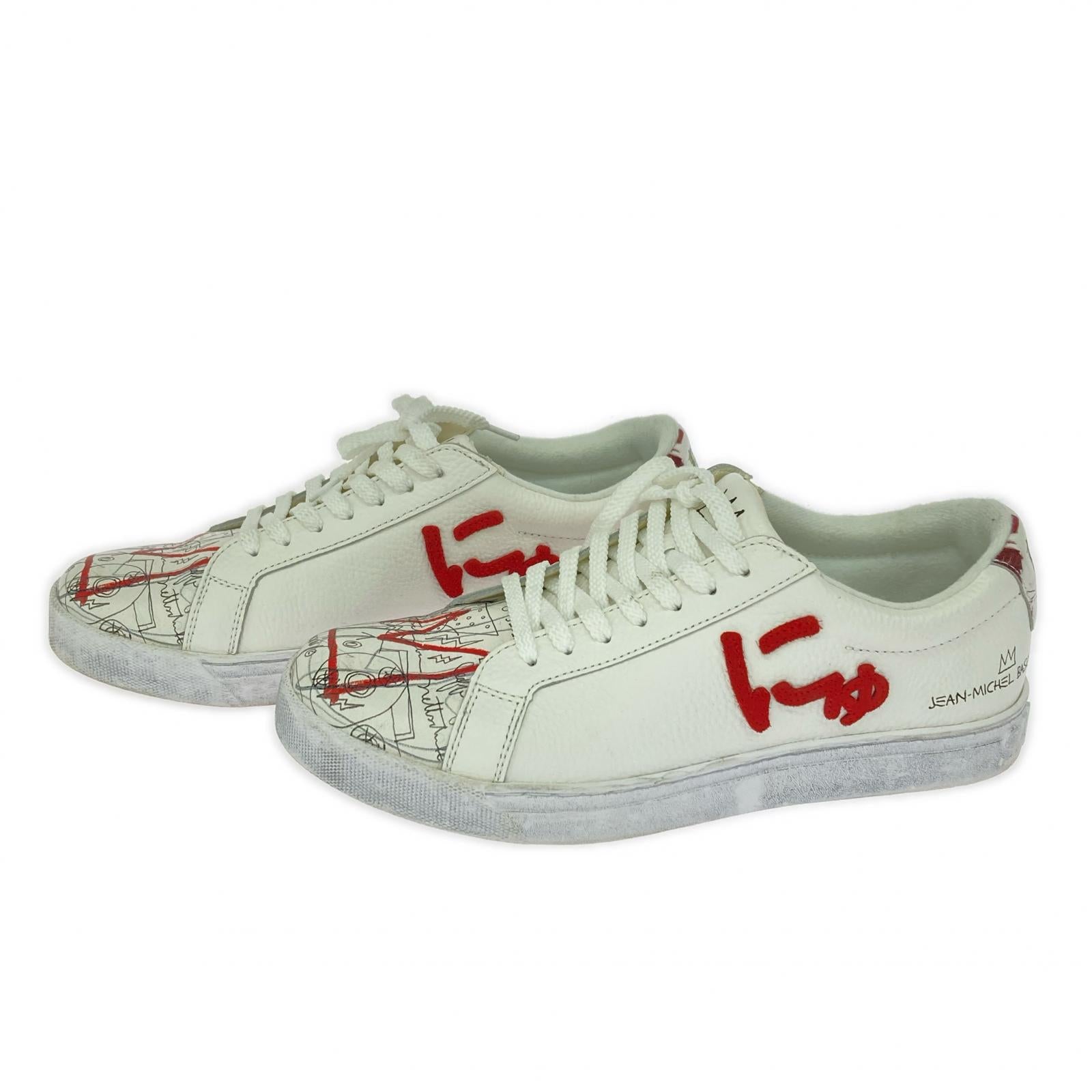 スニーカー ×JEAN MICHEL BASQUIAT にゅ スニーカー 白 (26.0) 26cm (US8 UK7 1/2 EU42) ホワイト
