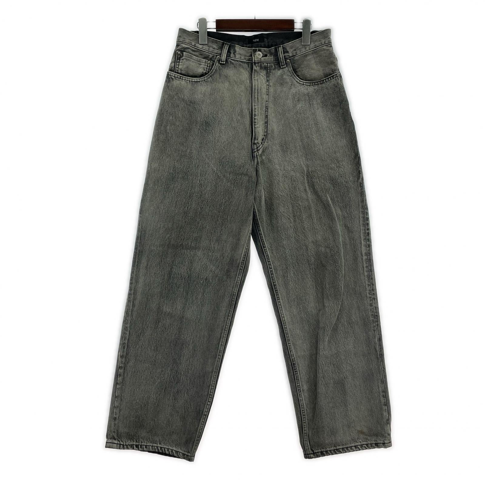 デニムパンツ YLEVE/13.5oz DENIM BAGGY/4/170-3240545 ブラック