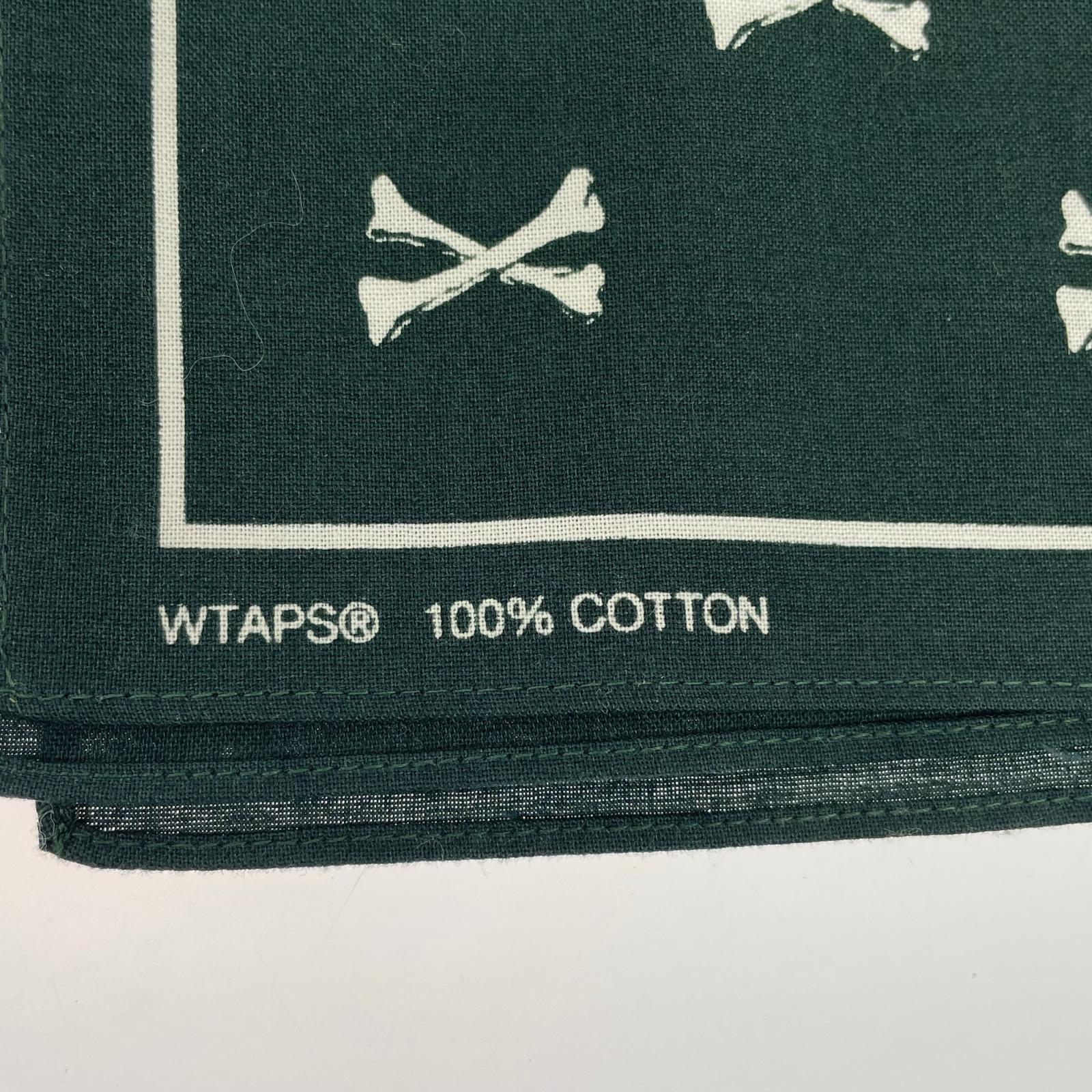 その他アクセサリー COTTON BANDANA CROSSBONES グリーン