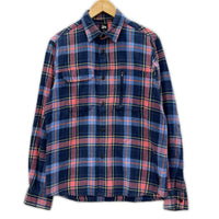長袖シャツ STUSSY L/Sフランネルシャツ (S) S