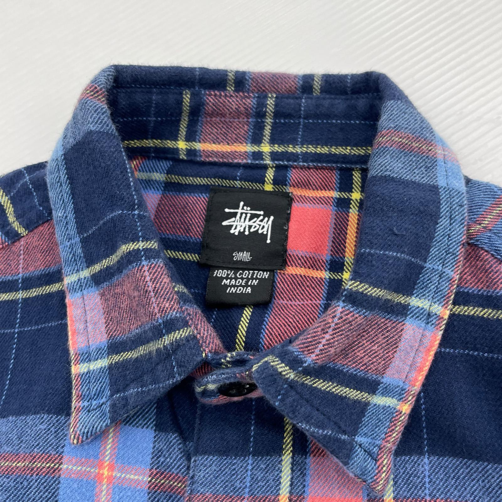 長袖シャツ STUSSY L/Sフランネルシャツ (S) S