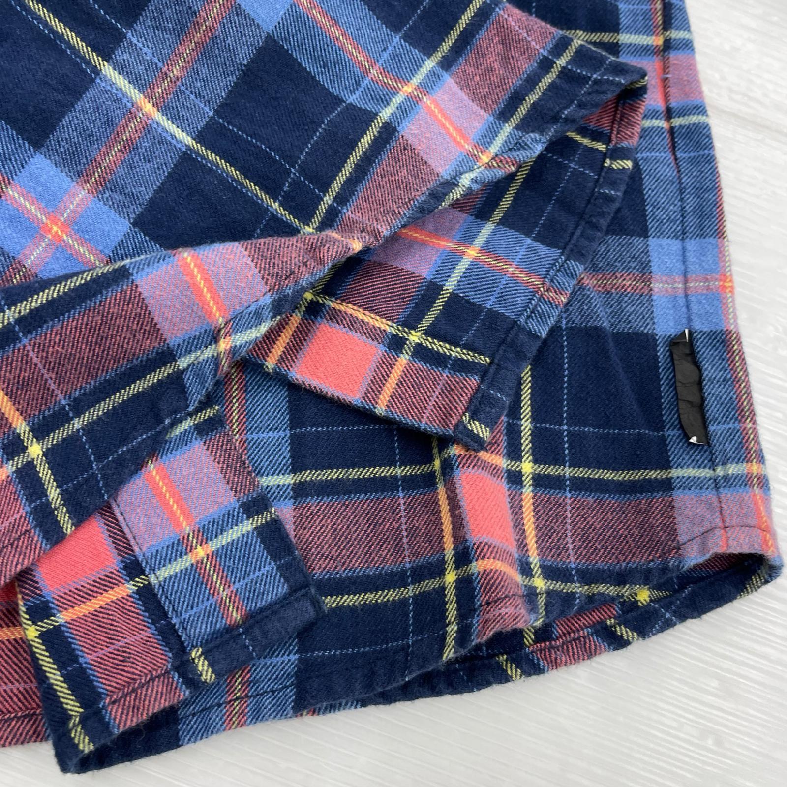 長袖シャツ STUSSY L/Sフランネルシャツ (S) S