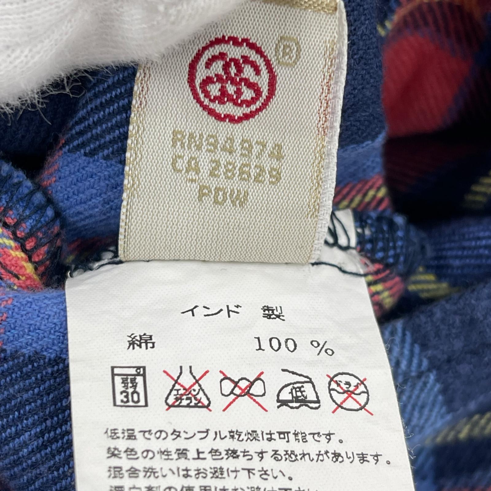 長袖シャツ STUSSY L/Sフランネルシャツ (S) S