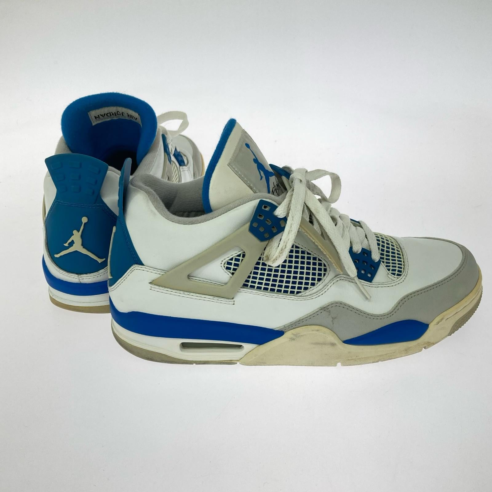 スニーカー AIR JORDAN 4 RETRO MILITARY BLUE 27.5cm 27.5cm (US9 1/2 UK9 EU45)