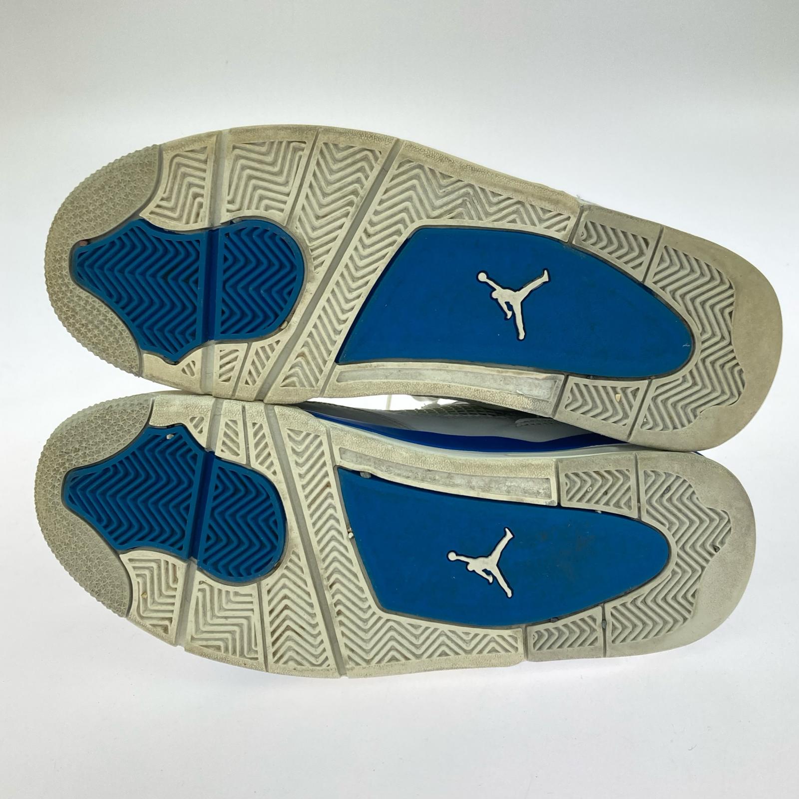 スニーカー AIR JORDAN 4 RETRO MILITARY BLUE 27.5cm 27.5cm (US9 1/2 UK9 EU45)