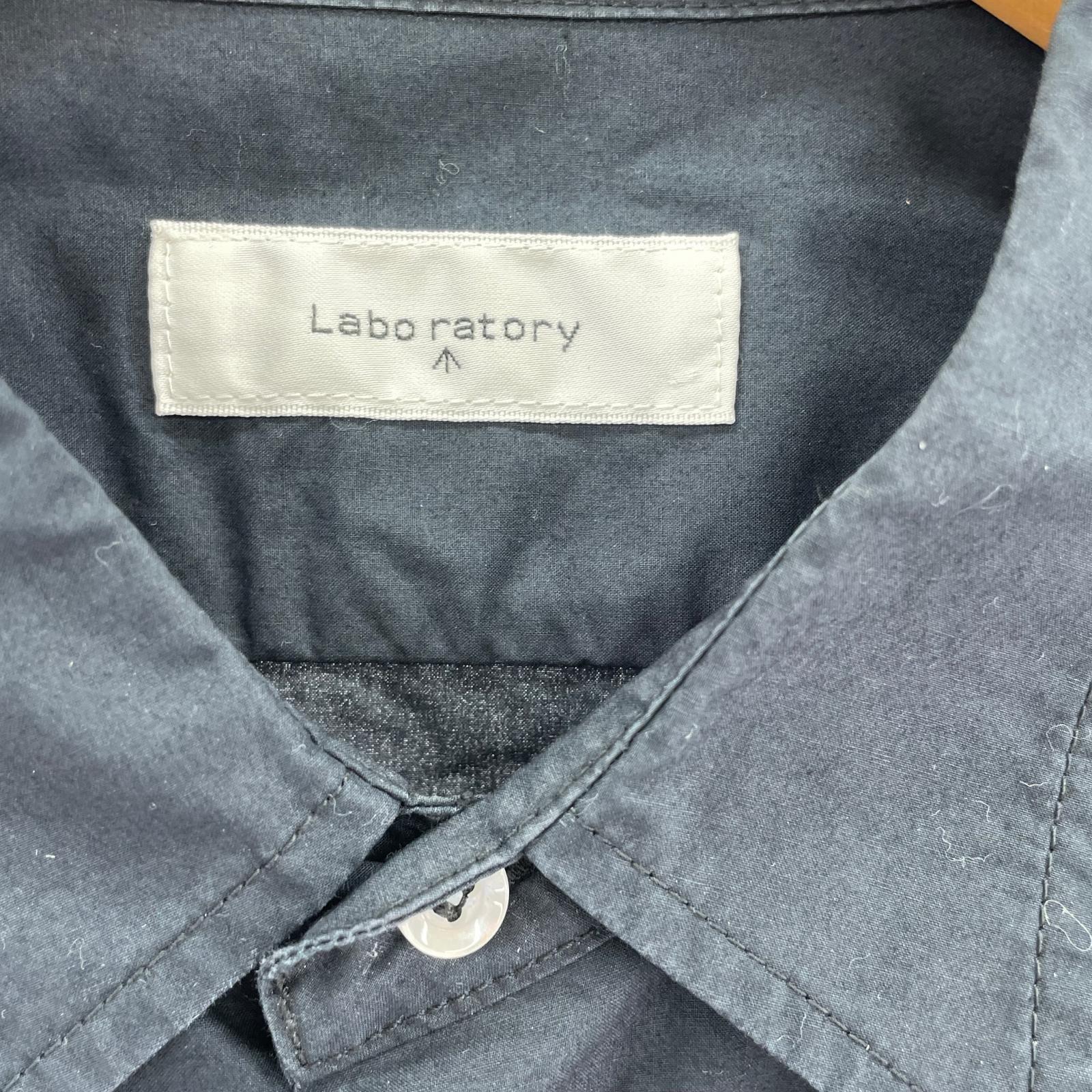 長袖シャツ Laboratory ボタンシャツ フリー ネイビー
